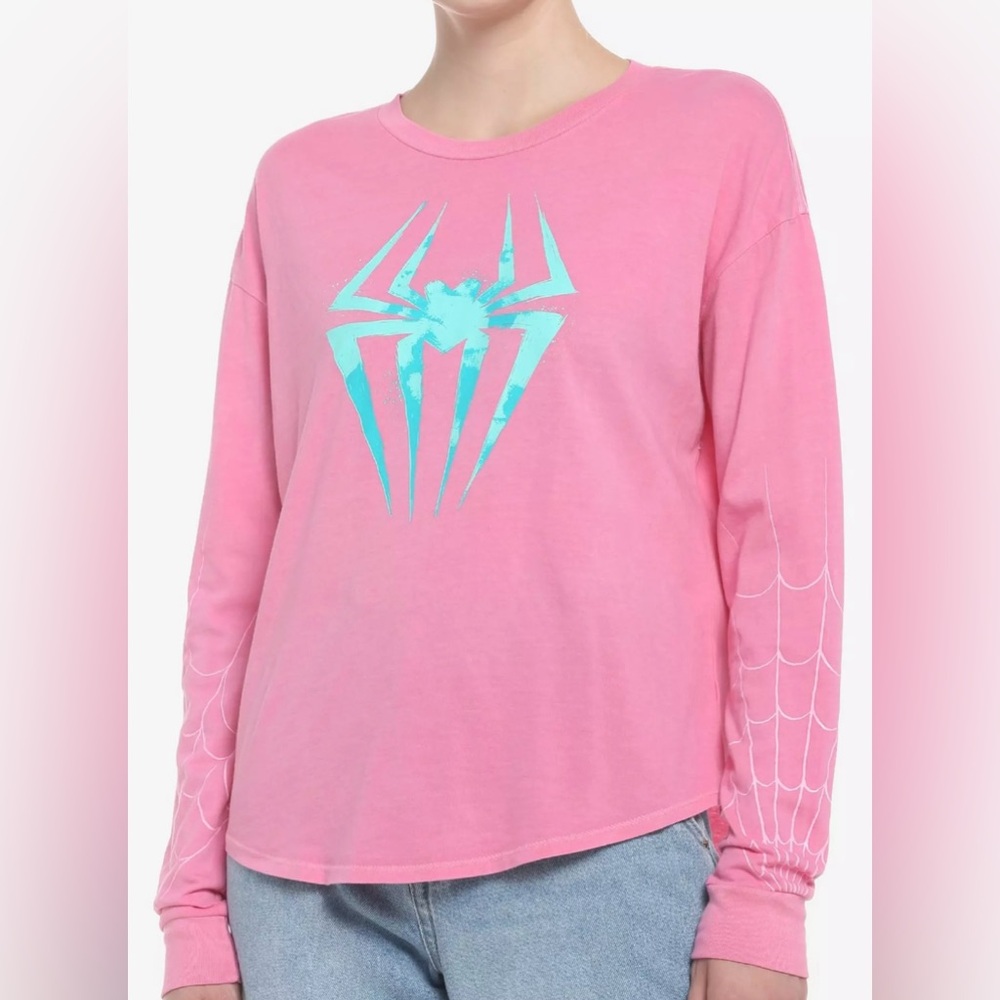 NWT Her Universe Marvel’s Spider-Gwen long sleeve top size XL and 2X XS